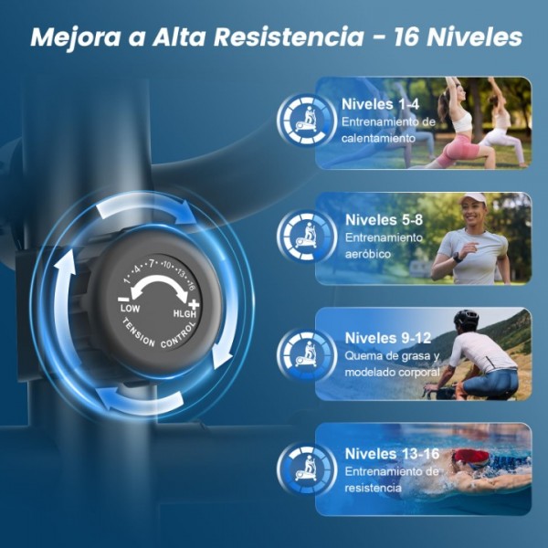Neezee Elliptical Exercise Machine for Home, Ultra-Quite Elliptical Machine with LCD Monitor, App Compatible, Pulse Sensor, Bottle Holder